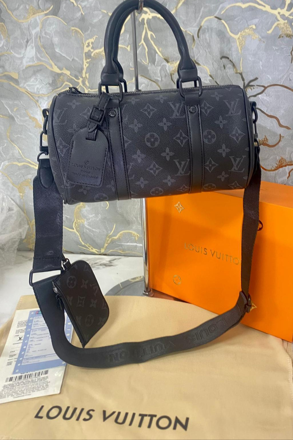 Louis Vuitton classic speedy in tela blu