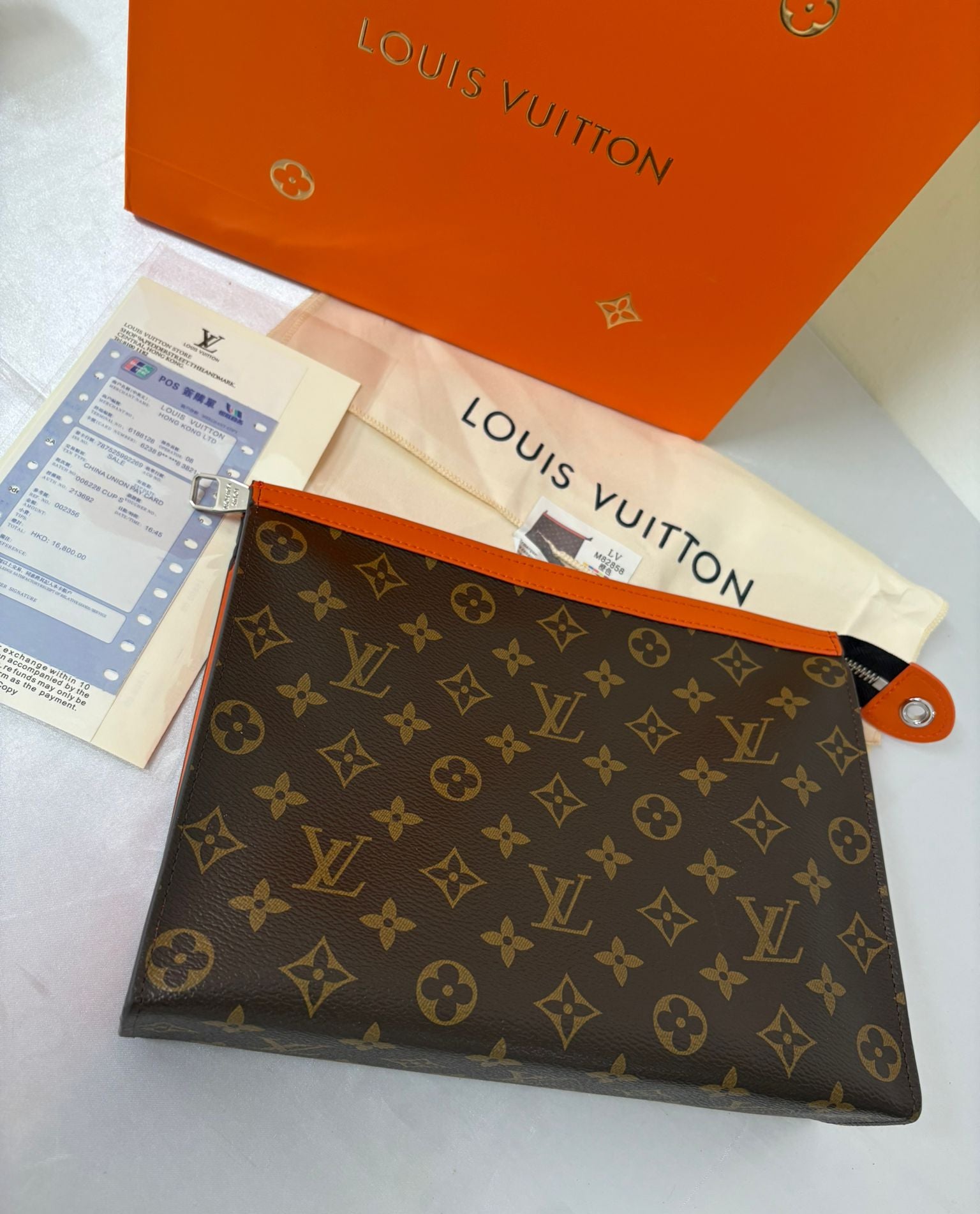 Louis vitton pochette top marrone